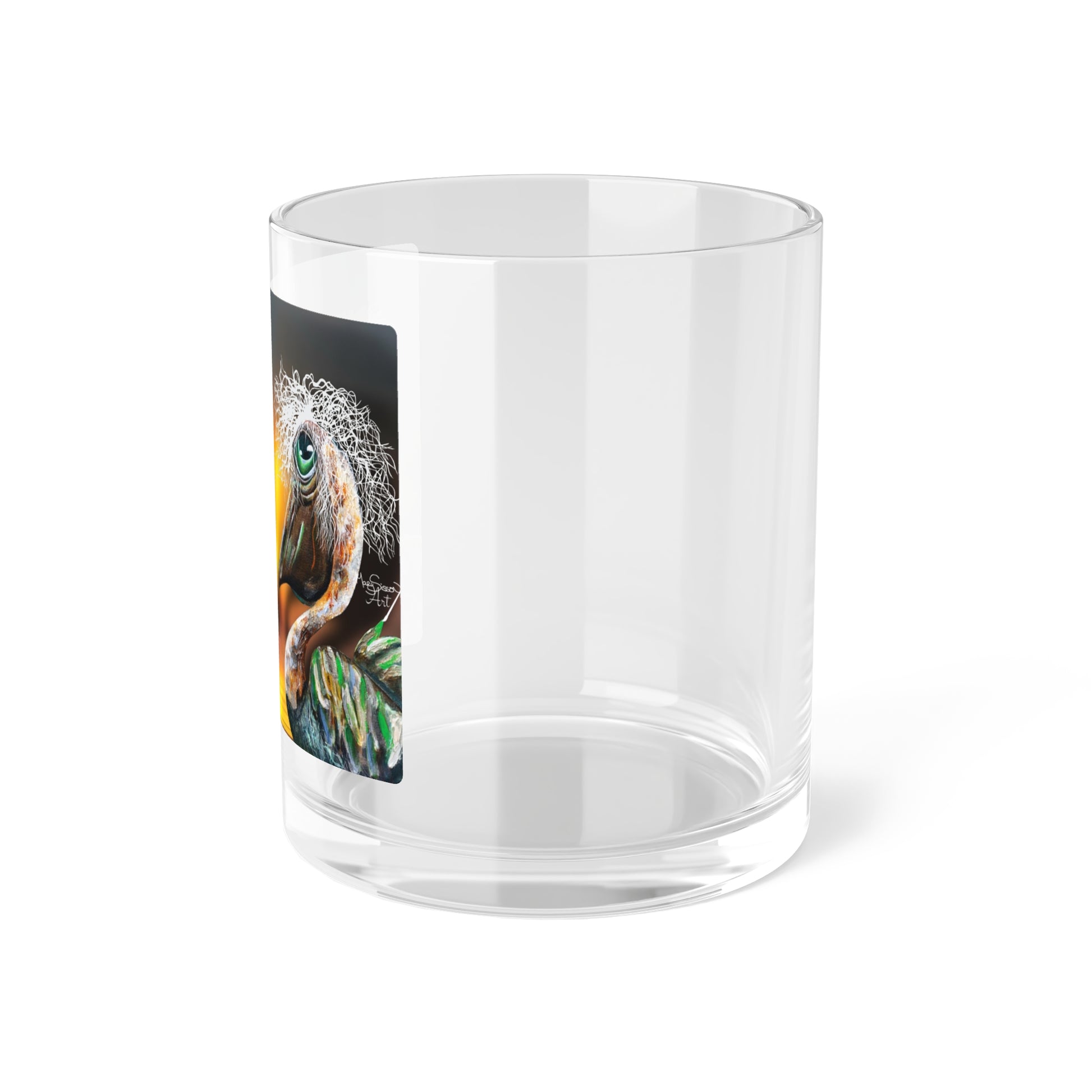 Whimsical Pelican Glassware.  Personalized option.  Coastal Barware.  Beach Glassware - MarySissonArt