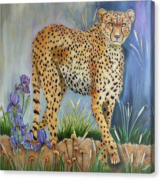 Awakened - Cheetah Canvas Print - MarySissonArt