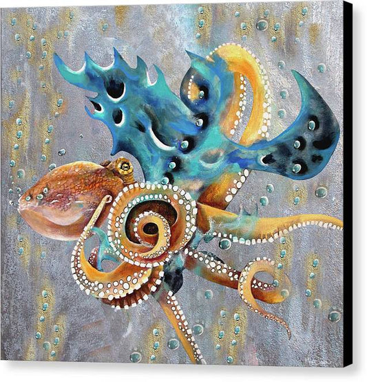 Oxford the Octopus - Canvas Print